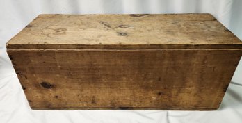 Vintage Wooden Trunk 32' Wide 12' Tall 12.5' Front To Back