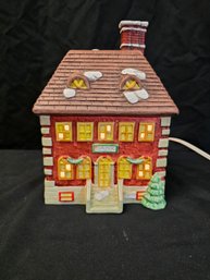 Americana Christmas Lit House Bank