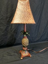 Pineapple Accent Lamp With Shade