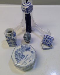Assorted Blue & White Lot