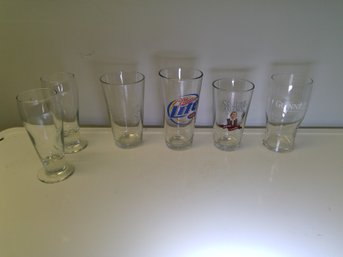 Lot Of 6 Bar Glasses