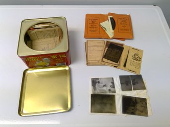 Egg Roll Tin Of Vintage Photos And Negatives