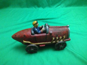 'The Age Of Travel' Russ Berrie Collectibles Vintage Cast Iron Race Car