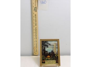 Advertising Thermometer Reverse Painted Glass