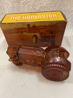 Vintage Avon Wild Country Old Harvester Tractor Aftershave Full With Original Box