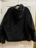 Mens Size XXL Levi's Black Lined Hooded Corduroy Jacket