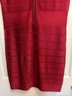 French Connection Dark Red Bandage Dress Size 12