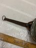 Antique French Copper Saucepan With Wrought Iron Handle 19th Century Handmade