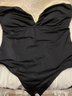 Lot Of 3 Ladies Black One Piece Swimsuits Size L And XL