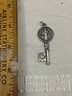 Sterling Silver Religious Key Charm