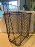 Wall Mounted Rustic Chicken Wire Kitchen Storage Basket