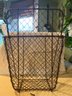 Wall Mounted Rustic Chicken Wire Kitchen Storage Basket