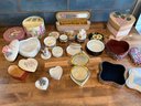 Large Lot Of Covered Trinket And Jewelry Boxes. Tiffany And Company, Genuine Alabaster Things Remem