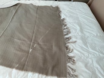 Kate Spade Throw Blanket Braided Fringe 50 X 60