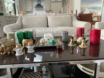 Huge Lot Of Christmas Candles And Candle Holders Crate And Barrel Bloomingdales Dansk Villeroy And Boch Plus