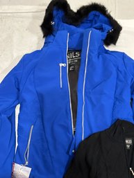 NILS Ski Lot Cosette Faux Fur Ski Jacket Size 12P Petra Sweater Size S & Barbara Insulated Ski Pants Size 10