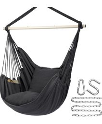 Y-Stop Hammock Chair, Grey, NEW In Package. All Hardware Included