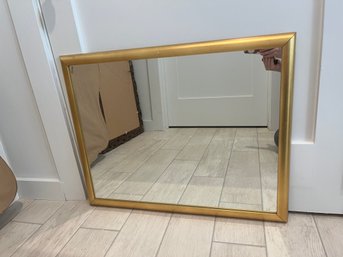 27x23 Inch Afina Corporation Gold Painted Wooden Mirror