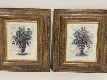 Set Of 2 14x16 Inches Elegant Foliage 1 And Foliage 2 Framed Artwork By Charlene Winterle Olson