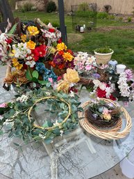 Antique Store Close Out Faux Flowers Lot See Photos