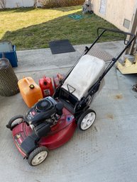 Toro Gas Powered Recycler 23' Lawn Mower Model 20378 And 3 Plastic Gas Cans With Gas  Works