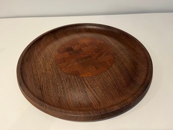 Jens Harald Quistgaard For DANSK WENGE CUTTING BOARD - RARE WOODS END GRAIN CHEESE BOARD SERVING TRAY