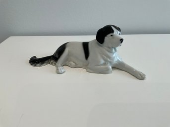 Antique Gotha Pfeffer Porcelain Dog Puppy Figurine