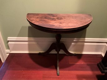 Half Round Half Moon Pedestal Table Foyer Hallway Table