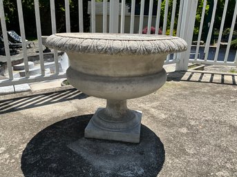 Vintage Concrete Urn Planter Flower Pot