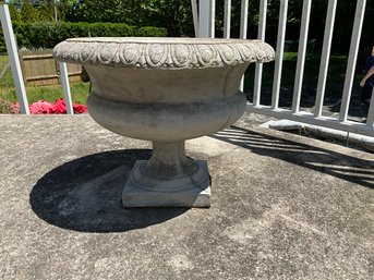 Vintage Concrete Urn Planter Flower Pot