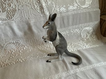 Vintage Lenox Fine Porcelain Bridled Nail-tailed Wallaby Figurine, 1993, 7 1/2 Inches Tall