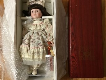 Dynasty Doll Collection Anita's Music Lesson 18' Porcelain Doll Original Box