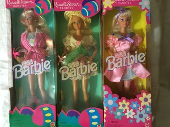 3 X Mattel Russell Stover Candy Collectors Barbie Doll Special Edition