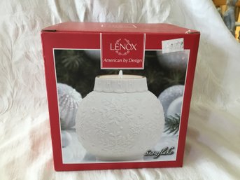 Lenox Snowflake Candle Bulb Votive Holder - NEW In Box