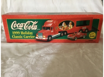 Limited Edition 1999 Coca-Cola Holiday Classic Carrier Truck W/1953 Corvette