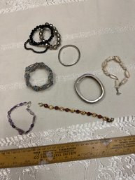 Lot Of 9 Ladies Bracelets