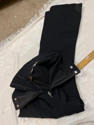 Schoeller Size 18 Women's Black Solid Snow Pants Activewear Pants