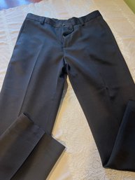 Kenneth Cole Reaction Black Mens 34x30 Dress Pants Slacks