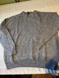 Jos A Banks Mens Size XL Grey Wool Blend Sweater