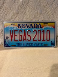 Las Vegas Nevada Souvenir License Plate VAGAS 2010 In Shrink Wrap Never Opened