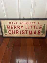 Fireside Christmas Wooden Wall Decor Have Yourself A Merry Little Christmas