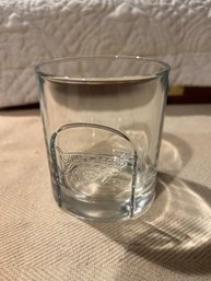 CHIVAS  REGAL  12 YEAR 2000  WHISKEY GLASS 3.5' LOGO IN THE GLASS