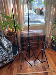 Set Of 3 Aluminum 6ft Fully Adjustable Light Photography Tripod Stands