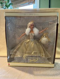 Celebration Barbie Special 2000 Edition Mattel Fashion Doll Blonde In Original Box But Box Damaged