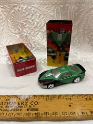 Hasbro TRANSFORMERS Robots In Disguise SIDE SWIPE Spychanger  In Tiny Tins Case