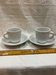 Set Of 2 Williams-Sonoma Everyday Dinnerware Tea Cup And Saucer