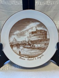 6in Roma Castel S Angelo Collector Plate From Worlds Great Porcelain House Edition Limited Grolier Ltd