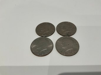 4 Kennedy (JFK) Half Dollar Coins 1971 1972 1973 1988 Coin Collectors