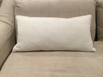 Calvin Klein White Textured Throw Pillow