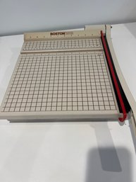 Vintage Boston 2612 Paper Cutter 12 Trimmer Heavy Duty  USA Works Great